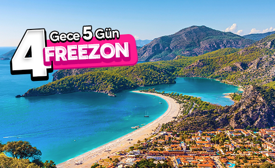 FETHİYE AKTİVİTE TATİLİ 4 GECE 5 GÜN FREEZON