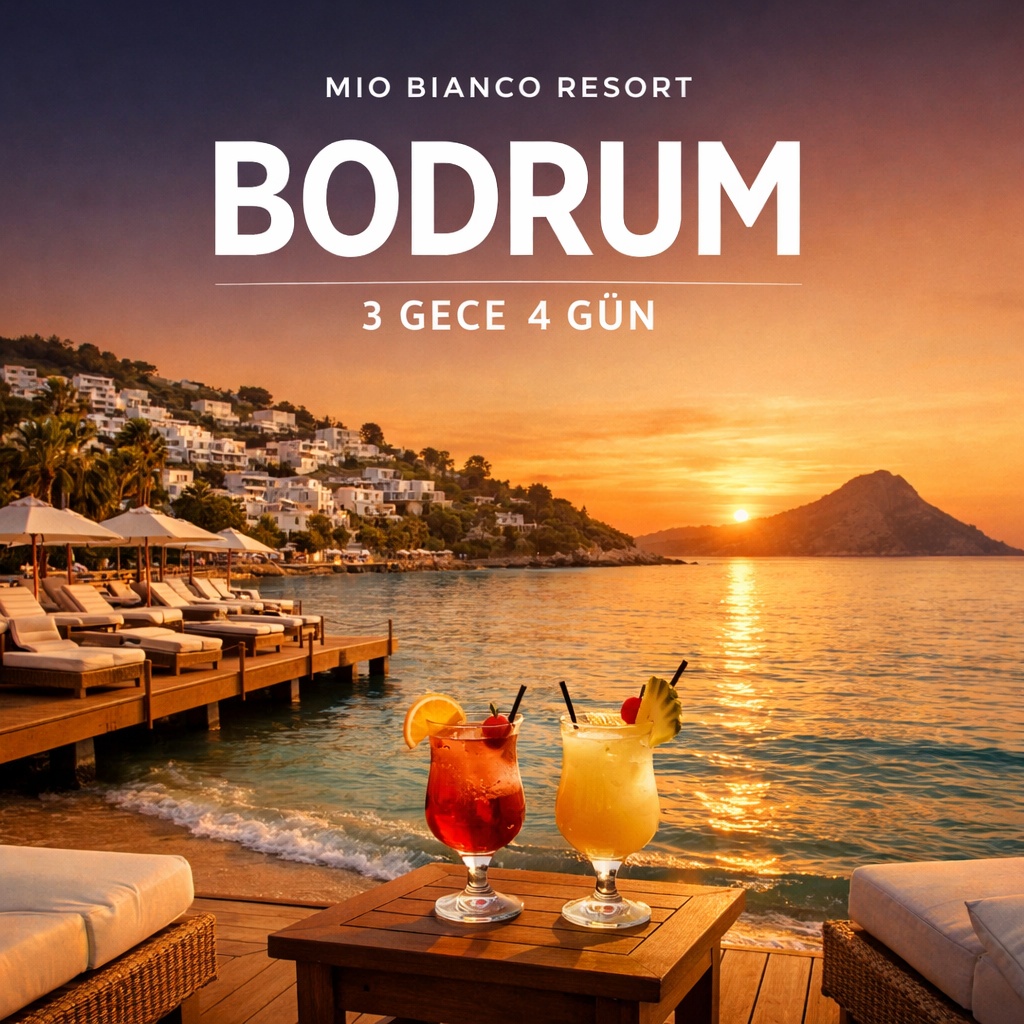Mio Bianco Resort Bodrum Hotel 3 Gece Konaklamalı